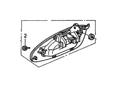2003 Acura TL Door Handle - 72640-S0K-J01ZT