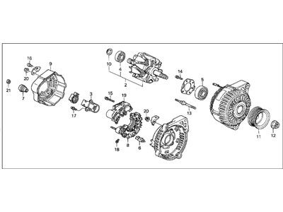 Acura CL Alternator - 31100-PGE-A51