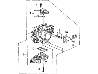 1999 Acura TL Throttle Body - 16410-P8F-A02