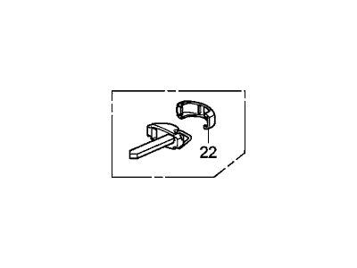 Acura 35113-TK4-A50 Emergency Key (Blank)