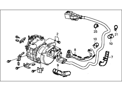 Acura 38810-R9C-A01 Complete Compressor