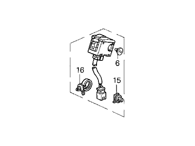 Acura 38535-SP0-S01 Switch Assembly, Heated Seat (Tec)