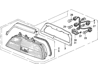 Acura 33850-SP1-A01 Light Assembly, Left Rear Side Marker