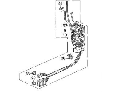 1993 Acura Legend Door Lock - 72150-SP1-A01