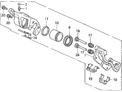 Acura RL Brake Caliper - 45019-SP0-A00
