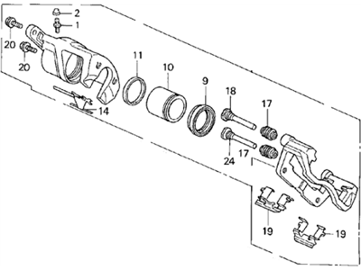 1994 Acura Legend Brake Caliper - 06453-SP0-505RM