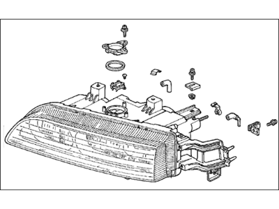 1994 Acura Legend Headlight - 33101-SP1-A02