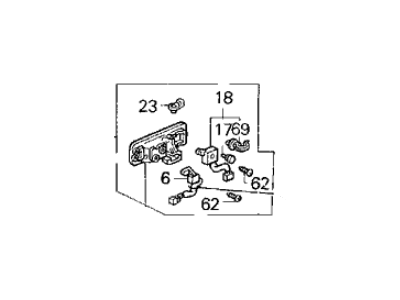 Acura 72160-SP1-013ZA Left Front Inside Handle Assembly (Graphite Black)