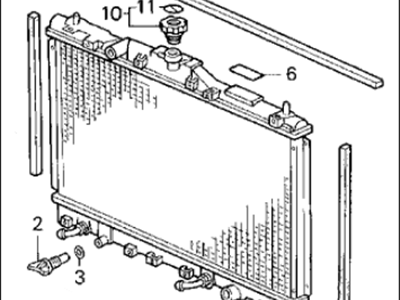 Acura 19010-PY3-902 Radiator (Denso)