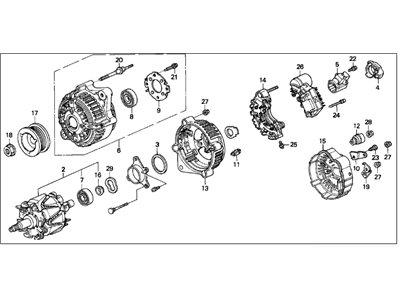 1994 Acura Legend Alternator - 31100-PY3-013