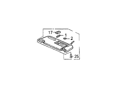 1992 Acura Legend Sun Visor - 83280-SP1-A01ZA