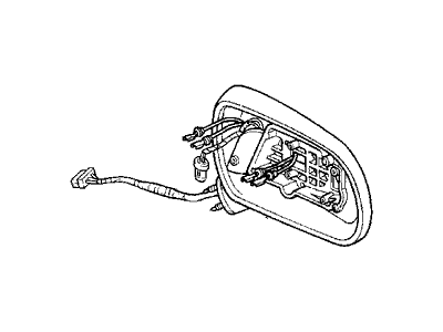 Acura 76251-SP1-A02ZT Driver Side Housing (Cayman White Pearl)