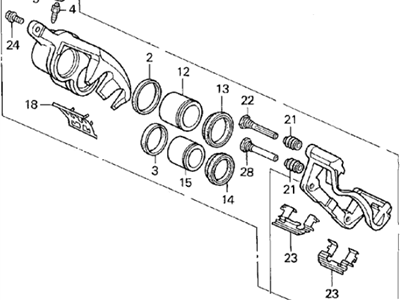 1995 Acura Legend Brake Caliper - 45019-SP0-E01