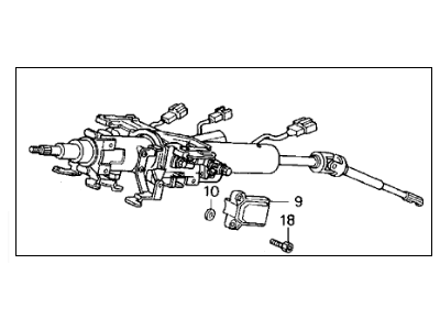 Acura 53200-SP0-A91 Column Assembly, Steering