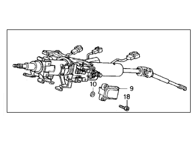 1994 Acura Legend Steering Column - 53200-SP0-A91