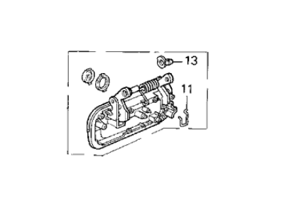 Acura Legend Door Handle - 72140-SP1-G01ZC