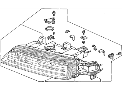 1995 Acura Legend Headlight - 33151-SP1-A03