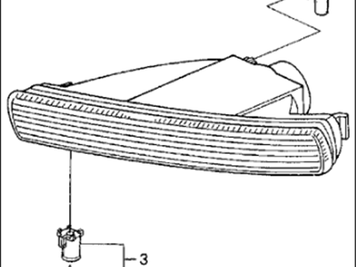 Acura 33302-SP1-A02 Lamp Unit, Passenger Side