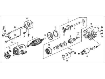 1992 Acura Legend Starter Motor - 31200-PY3-A01