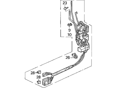 1991 Acura Legend Door Lock - 72110-SP1-A01
