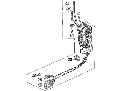 1991 Acura Legend Door Lock Actuator - 72110-SP1-A01