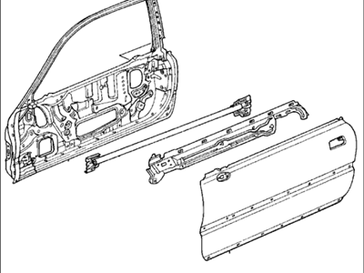 Acura 72350-SP1-003 Weatherstrip, Left Front Door