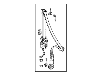 1994 Acura Legend Seat Belt - 04814-SP1-A05ZB