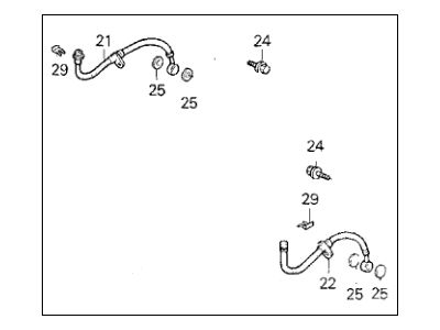 1995 Acura Legend Brake Line - 01466-SP0-010