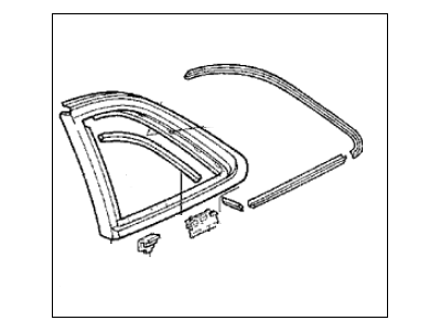 Acura 73820-SP1-013 Garnish Assembly, Right Rear Pillar