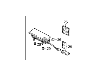 Acura 06780-SP0-A92ZA Passenger Inflator Airbag Assembly (Graphite Black) (Morton)