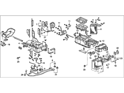 1992 Acura Legend Heater Core - 79100-SP0-A04