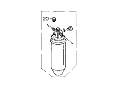 Acura Vigor A/C Accumulator - 80351-SL5-A02