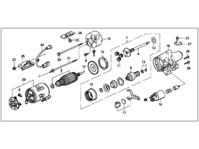 Acura 06312-PV1-505RM Starter Motor (Reman)