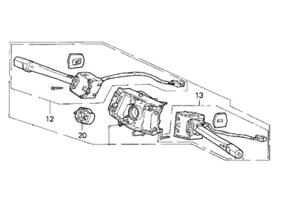 1993 Acura Vigor Turn Signal Switch - 35250-SL5-A02