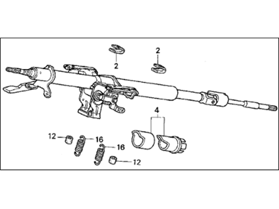 Acura 53200-SL5-A03 Column Assembly, Steering