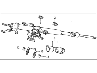 1992 Acura Vigor Steering Column - 53200-SL5-A03