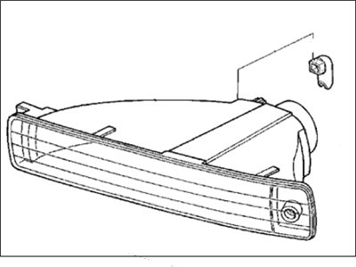 1993 Acura Vigor Side Marker Light - 33351-SL5-A02