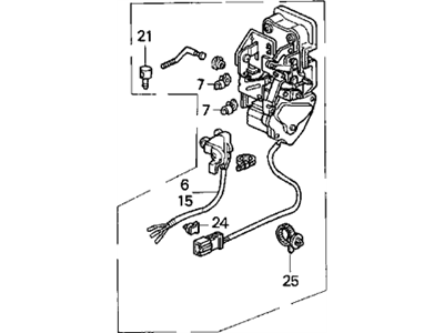 Acura Vigor Door Lock Actuator - 72650-SL5-A01