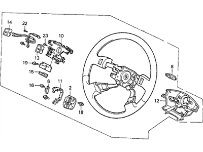 1992 Acura Vigor Steering Wheel - 78510-SL5-A81ZA