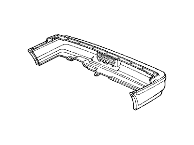 Acura 71501-SL5-A00ZZ Rear Bumper Face