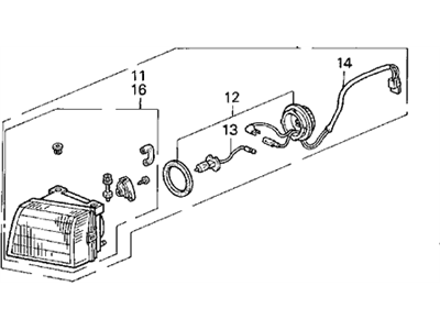 1993 Acura Vigor Fog Light - 33950-SL5-A02