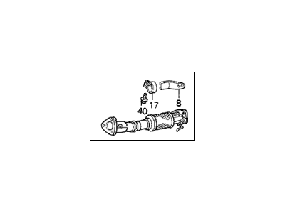 1993 Acura Vigor Exhaust Pipe - 18210-SL5-A03