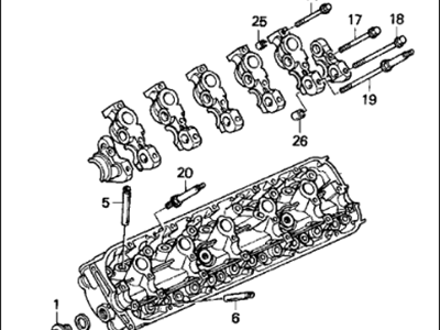 1994 Acura Vigor Cylinder Head - 12100-PV1-010