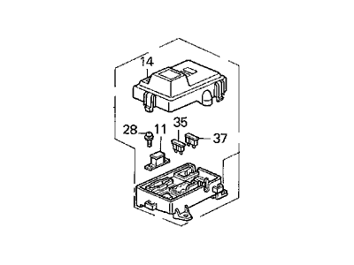 1994 Acura Vigor Fuse Box - 38230-SL5-A01