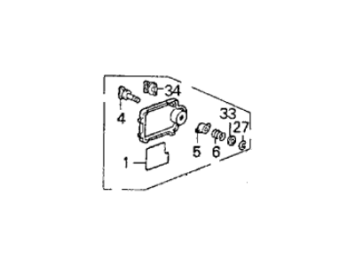 Acura 83112-SL5-A01ZB Lid, Fuse Maintenance (Palmy Gray)