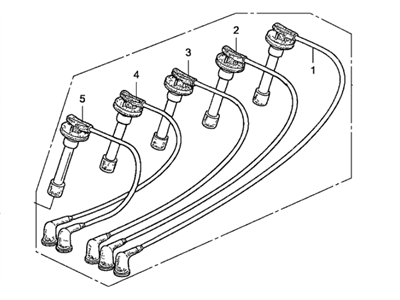 1992 Acura Vigor Spark Plug Wire - 32722-PV1-405