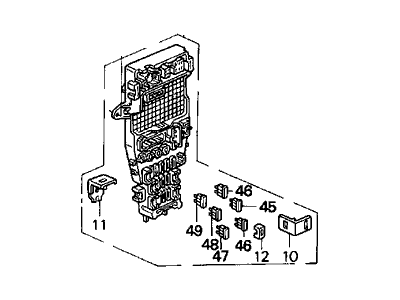 1994 Acura Vigor Fuse Box - 38200-SL5-A81