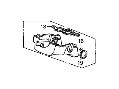 Acura 77360-SL5-A80ZE Cover Assembly, Column (Lower) (Urban Brown)