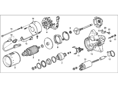 Acura 31200-PV1-A05 Starter Motor Assembly (Sm-512-02) (Mitsuba)