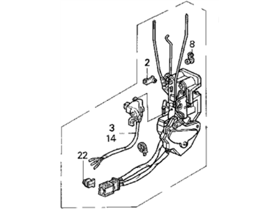 Acura Vigor Door Lock - 72150-SL5-A01